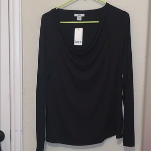 Bar III Aruba Cowl Neck Long Sleeve Top